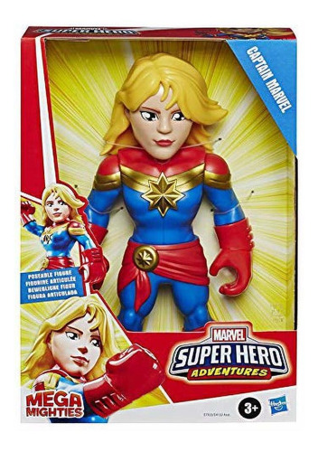 Muñeco Articulado Súper Hero Capitana Marvel P Niños Hasbro.