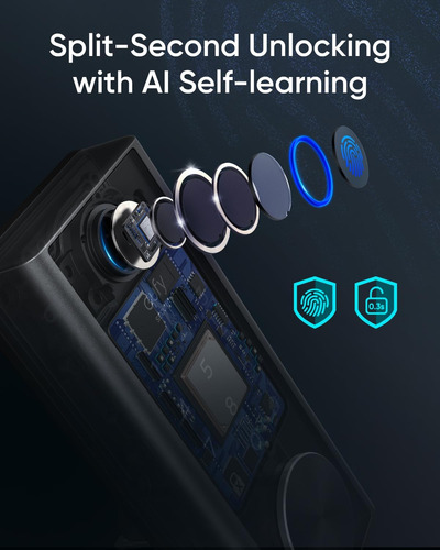 Eufy Smart Lock S230 - Cerradura De Huella Dactilar Sin...