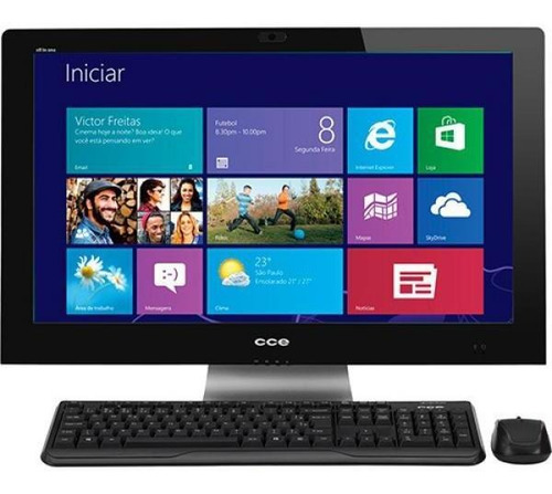 Computador All In One 4gb Ram Hd 500 Tela De 24 Win 10 Com T
