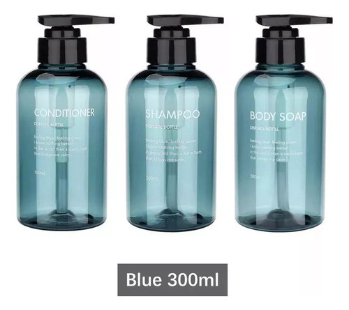 A Nuevo Set Botella Champú Ducha 3 En 1 300 Ml/500 Ml