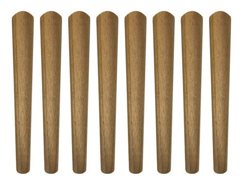 Kit 8 Pé Palito 15 Cm Para Móveis C/ Chapinha E Parafusos