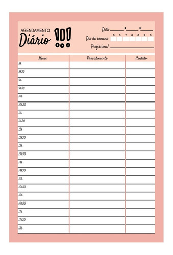 Imagem 1 de 3 de Blocos De Agenda Diária Com 100 Fls Colorido Agendamento