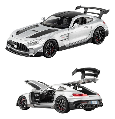 Benz Amg Gt Miniatura Metal Coche Con Luces Y Sonido 1/22