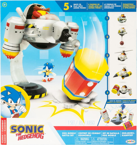 Sonic Playset Set De Batalla Egg Mobile Jugueteria El Pehuen