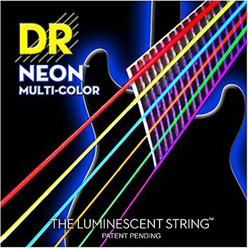 Cuerdas Dr Neon Multi Colores Para Guitarra Electrica 10-46