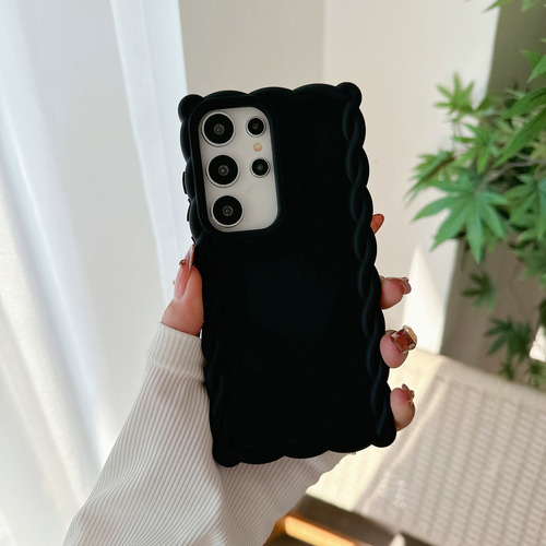 Funda Para Samsung Galaxy A06/a16/s24 Fe, Brillo Metálico Mate Y Marco Retorcido, Silicona Suave Que Absorbe Los Golpes
