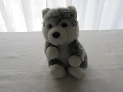 Peluche De Perro Siberiano 20 Cm, Impecable Estado!!