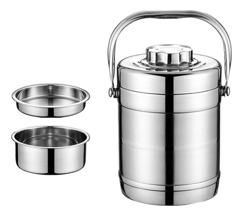 Fiambrera Aislada De Acero Inoxidable, Fiambrera De 3 1.4l