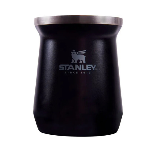 Mate Stanley Original Acero Inoxidable Termico 236 Ml Color Negro Liso