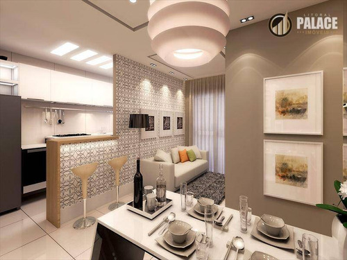 Apartamento Com 2 Dormitórios À Venda, 87 M² Por R$ 455.251,70 - Boqueirão - Praia Grande/sp - Ap1274
