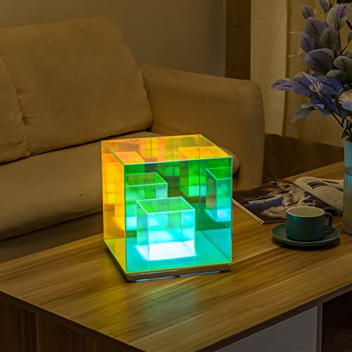 Lámpara De Mesa De Cubo Led, Luz De Cubo Infinito, Dod...