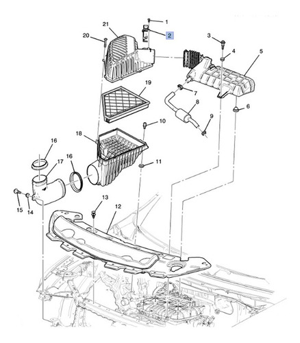 Sensor Maf Gmc Sierra 1500 6.2l V8 - Gas 2016