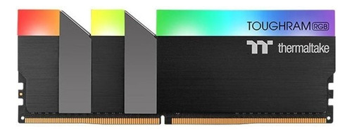Memoria RAM Toughram RGB gamer color negro 16GB 2 Thermaltake R009D408GX2-3200C16A