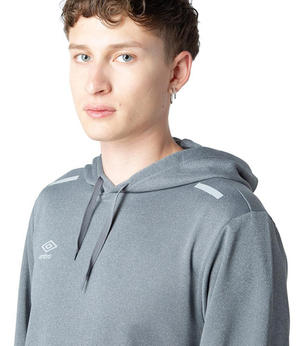 Polerón Entrenamiento Umbro Training Hooded Top Hombre Gris