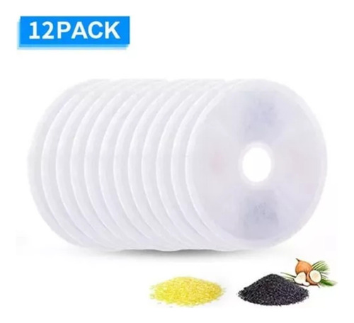 Paquete De 12 Filtros Para Dispensador Cat Fountain