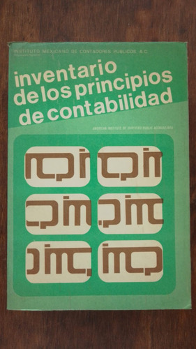 Inventario De Los Principios De Contabilidad Imcp (Usado)