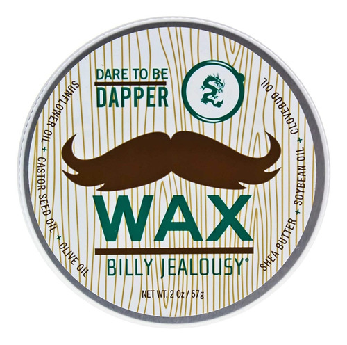 Billy Jealousy Cera Para Bigote Resistente A Balas, 2 Oz