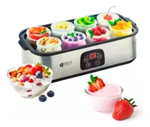 Comprar Yogurtera Eléctrica Fabrica De Yogurt Digital 8 Frascos Oryx