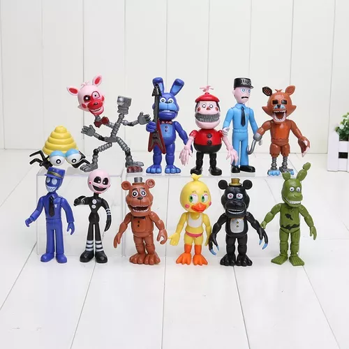 Miniaturas Fnaf - Five nights at freddy, chica, blocos de montar, boneco