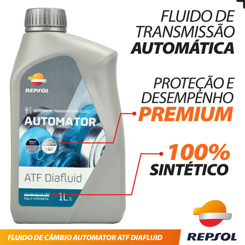 Kit 12 Un Fluido Transmissão Atf Diafluid Sintético Repsol