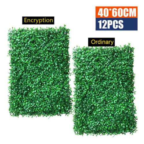 12pcs 40*60cm Artificial Boxwood Wall Hedge Mat Plant Pa Ttd