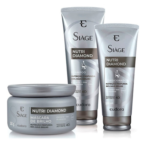 Siàge Nutri Diamond Shampoo + Cond. + Máscara / Eudora