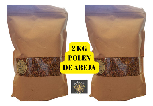 2 Kg Polen De Abeja Fresco Multifloral De Abejas Kit