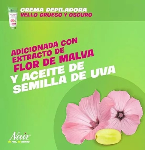 Crema Depilatoria Nair Vello Grueso Y Oscuro 150 Ml