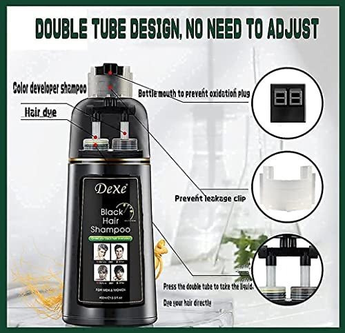 Shampoo De Cabelo Preto400ml Dexe Instant Black Hair Shampoo