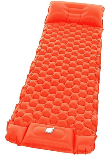 Colchoneta Inflable Dormir Acampar Ultraligera Inflado Facil