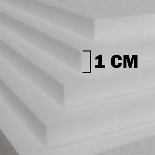 Kit Com 25 Placas De Isopor 1000x500x10 Mm / 100x50x1 Cm