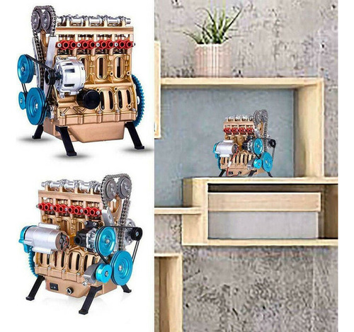 Kit De Montagem De Modelo De Motor De Carro Para Decoração D