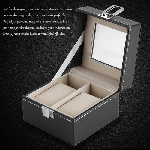 Estuche Para 2 Relojes, Caja De Almacenamiento Para Relojes