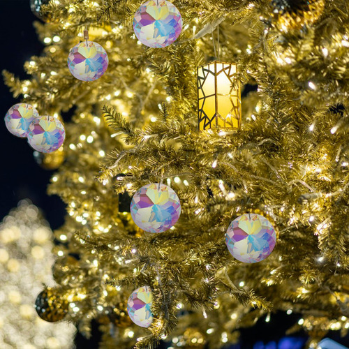 Adornos Navideños De Cristal M, 12 Unidades, Decoración Para
