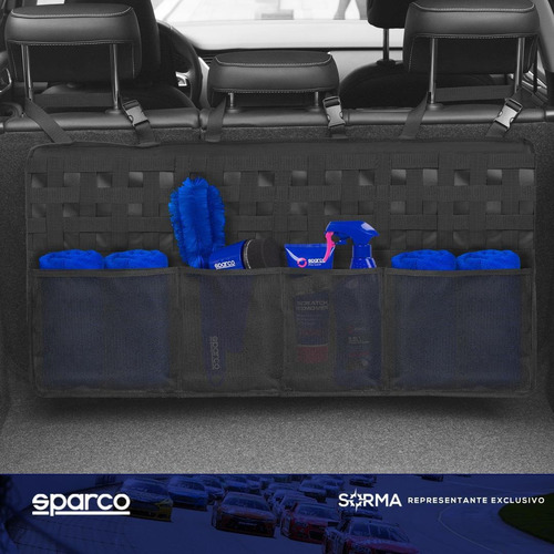 Imagen 3 de 10 de Organizador De Baúl Para Auto Camioneta Sparco 5 Bolsillos