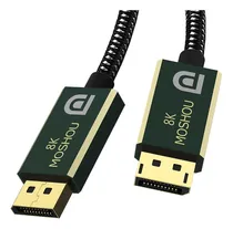 Comprar Cabo Displayport 2.0 Moshou 8k 4k 77gb 240hz Hdr Pc Gamer 2m