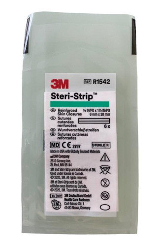 Sutura Cutanea Steri Strip 6mmx38mm Pack 2 Sobres