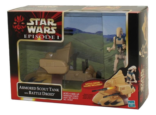 Star Wars Episodio I Scout Scout Tank Con Droid De Batalla