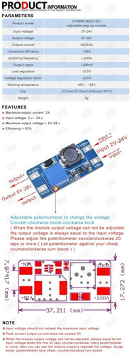 Imagen 4 de 5 de Fuente De Alimentación Dc-dc Step Up Mt3608 28v 2a Arduino