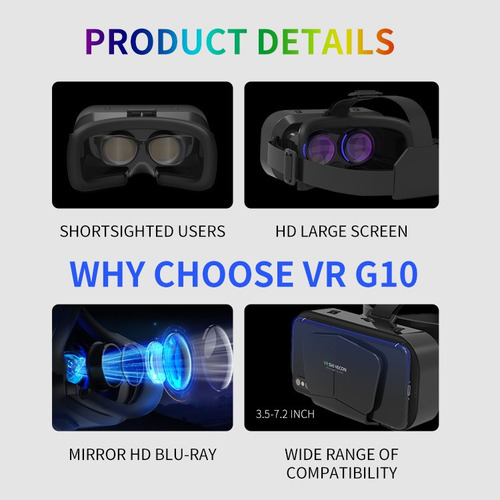 Oculos 3d Virtual Com Controle Filme Video Celular Jogos 799