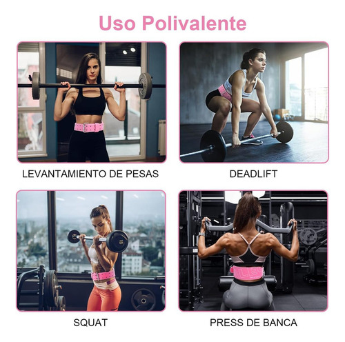 Para . Cinturón Para Pesas Acojinado Cinturon Mujergym Fajas