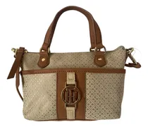 Comprar Tommy Hilfiger Bolsa Crossbody 6935126 Adultos Cafe Logo Tommy Hilfiger Dorado Cafe