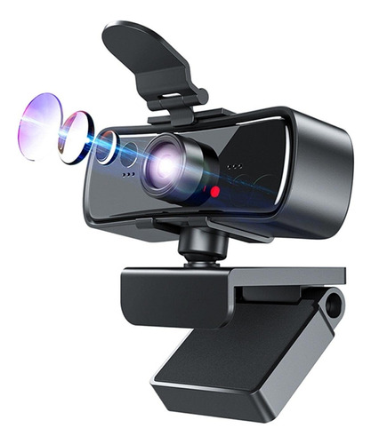 Deflab Cam 1080p 2k Full Hd Camara Para Pc Laptop Usb Color
