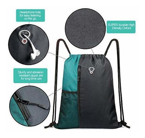 Mochila Deportiva Con Cordón Para Mujeres, Hombres Y Niños L