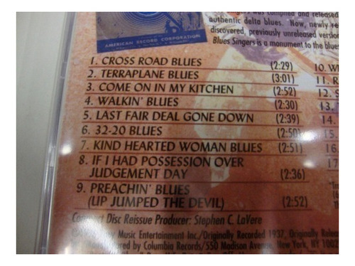 Versión estándar sellada del CD King Of Delta Blues Singers de Robert Johnson