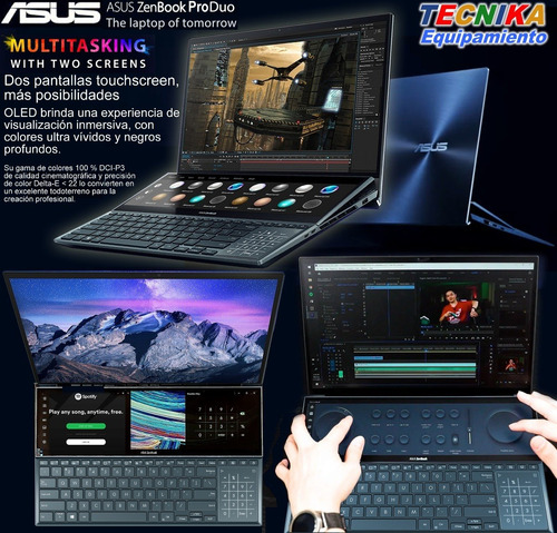 Imagen 2 de 9 de Asus Zenbook Pro Duo 15 Oled 4k Touch I7 16gb 1tb Rtx3070