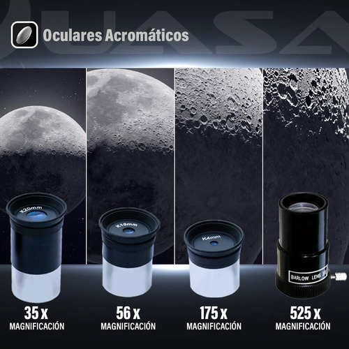 Imagen 6 de 10 de Telescopio Quasar Q76 Cámara Usb Láser Verde 525x