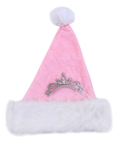Rosa De Felpa De Navidad Sombreros De Corona Decoración
