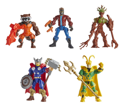 Guardianes De La Galaxia Thor Loki Super Hero Mashers (Reacondicionado)