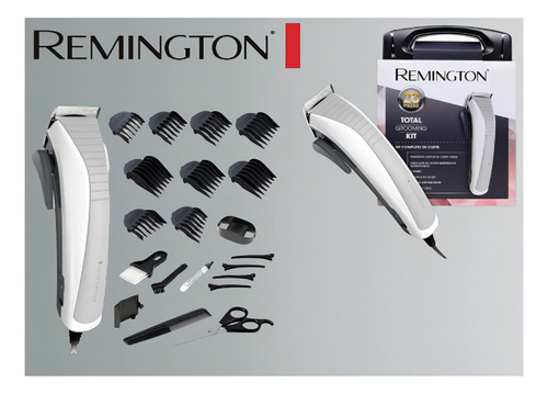 Cortadora De Pelo Remington Total Grooming Kit Hc4050 Color Blanco Blanco